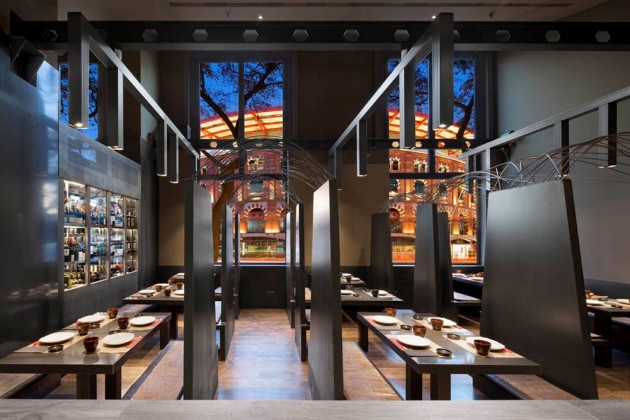 طراحی داخلی رستوران،طراحی رستوران ژاپنی