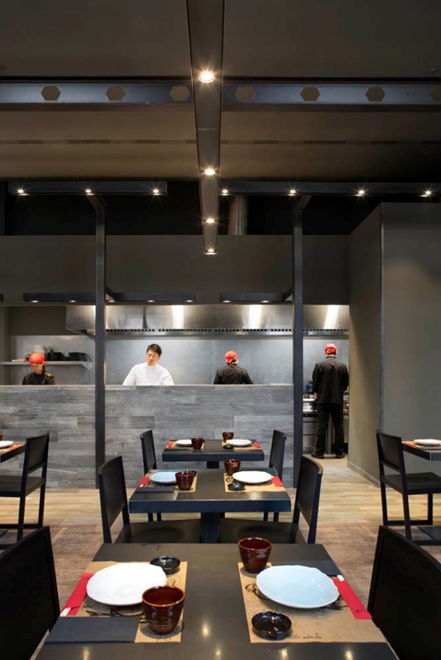 طراحی داخلی رستوران،طراحی رستوران ژاپنی