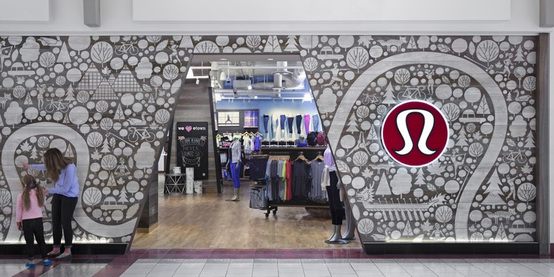 This Lululemon Store&#39;s Facade Is A Collage Of Locally Inspired Imagery Made From Sandblasted ...