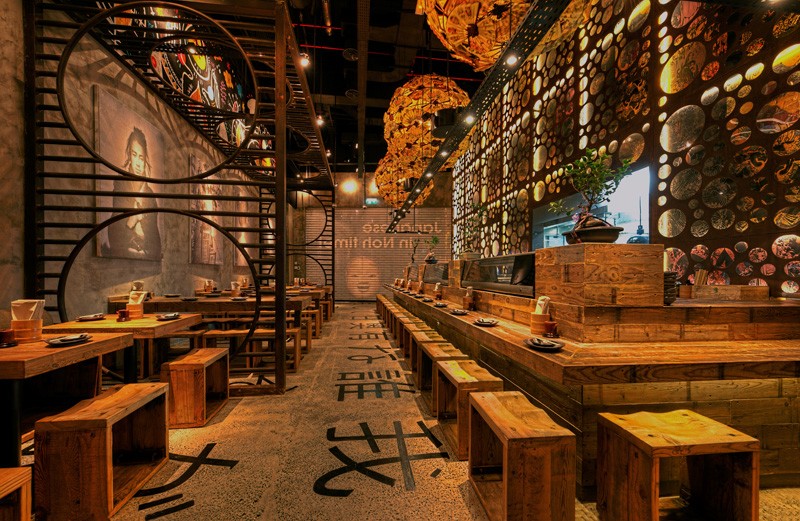 طراحی رستوران سنتی ژاپنی در دبی