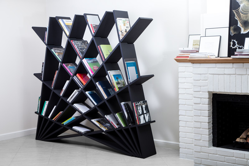 Maryam Pousti Designs An Interlocking Bookshelf