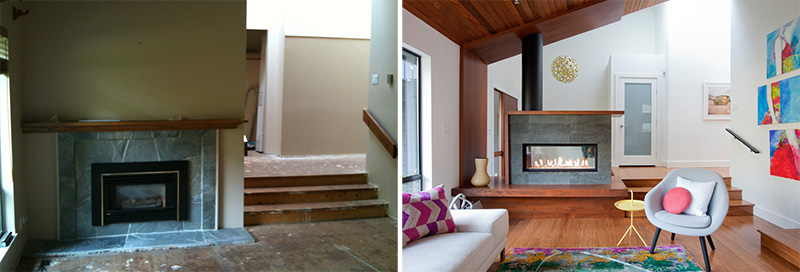 Before After The Transformation Of A Split Level House
