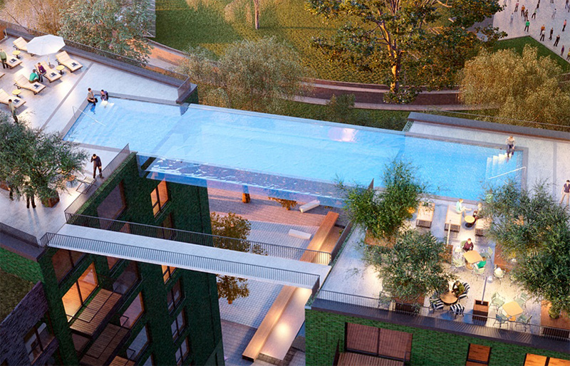 This Glass-Bottomed Swimming Pool Will Bridge Two Buildings In London