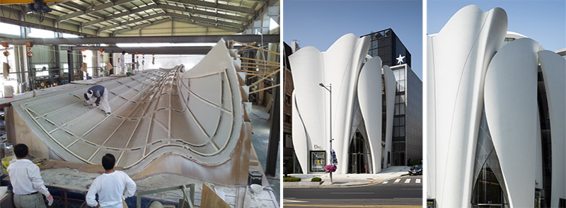 Here s A Look At How The Sculptural Panels Of The Dior Flagship Store In Seoul Were Made