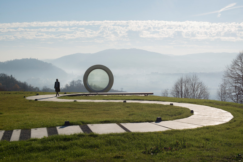 The ?Broken Landscape? Memorial Sculpture In Croatia