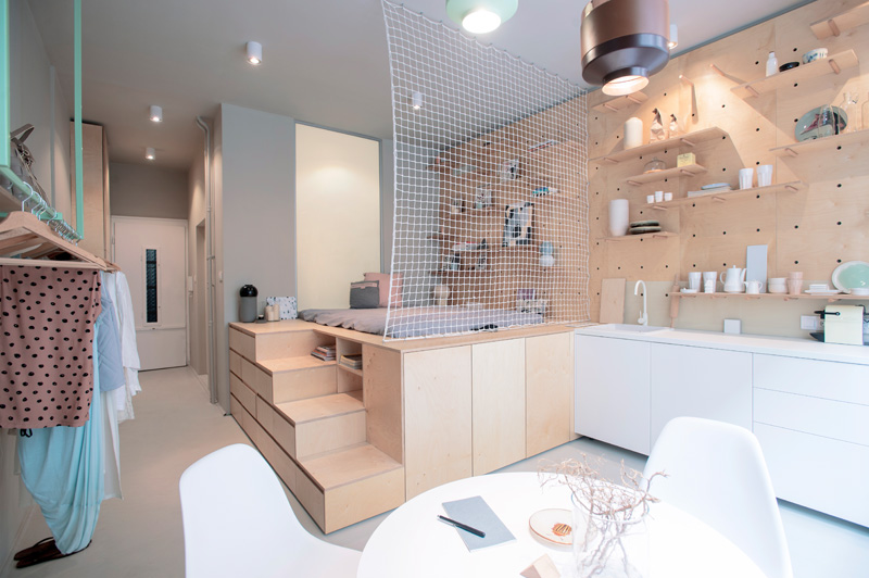 This small apartment was designed to be rented to travellers
