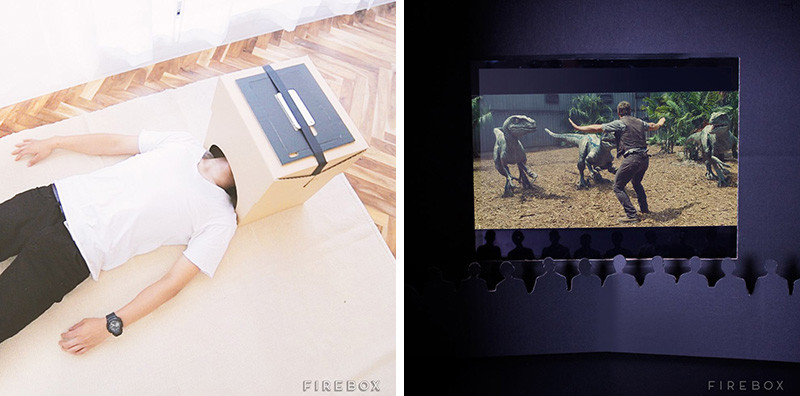 Feel like you?re at the movies with this cardboard home theater