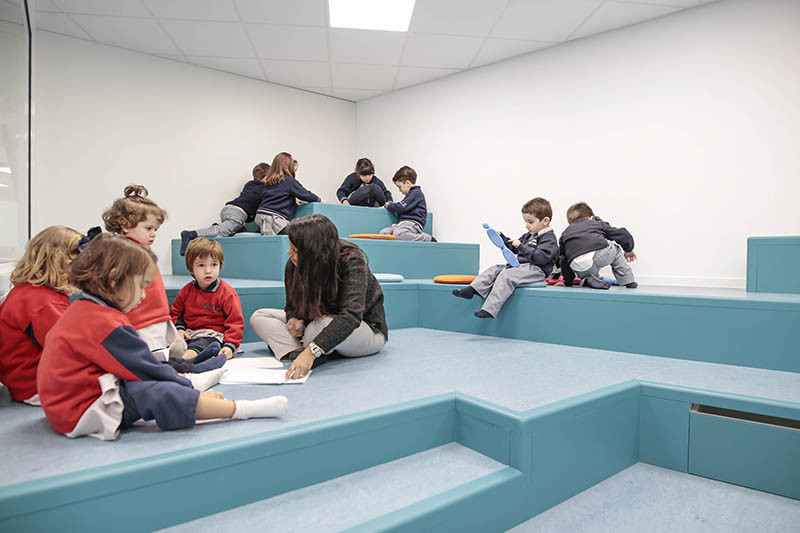 This Spanish kindergarten is filled with mountains, caves and chess