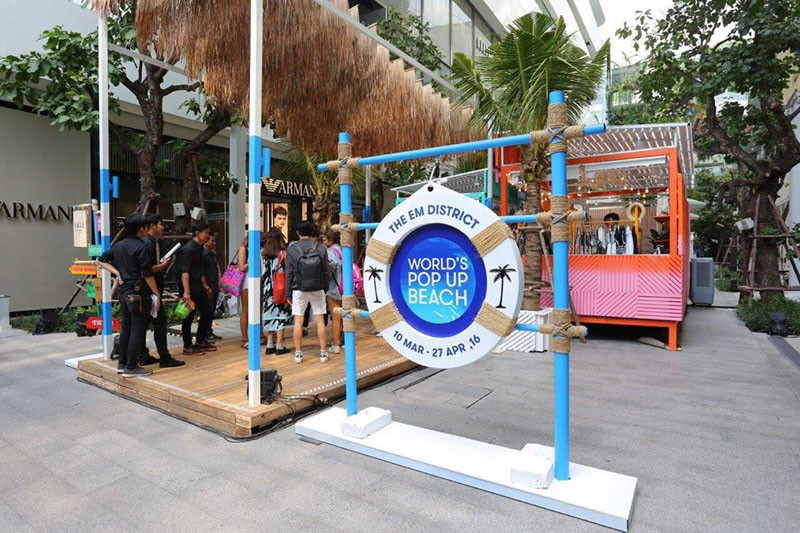 This Whimsical Pop-Up Beach Has Been Built Inside A Shopping Mall