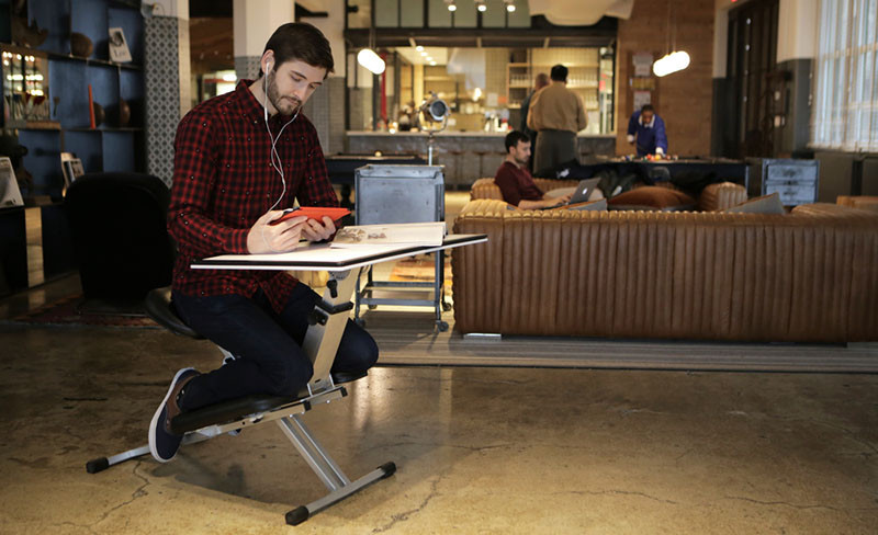 This new desk is designed to be portable and pop-up wherever you need one