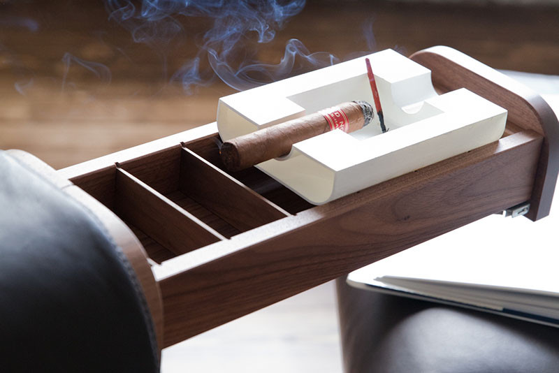 This Chair Is Designed For Cigar Aficionados