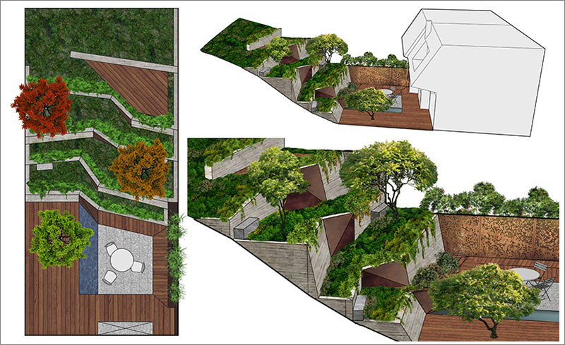 The Hilgard Garden, designed by Mary Barensfeld Architecture