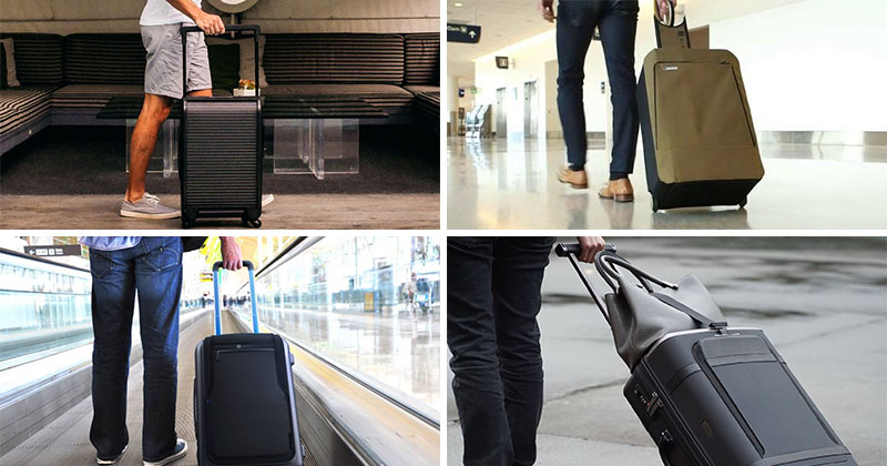 Smart luggage features on sale