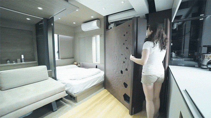 There are a lot of surprising features in this 309 square foot apartment.