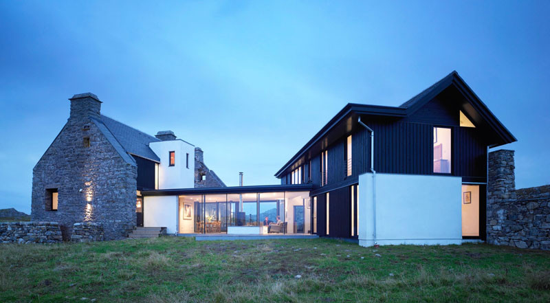 This home on a Scottish island combines the old with the new