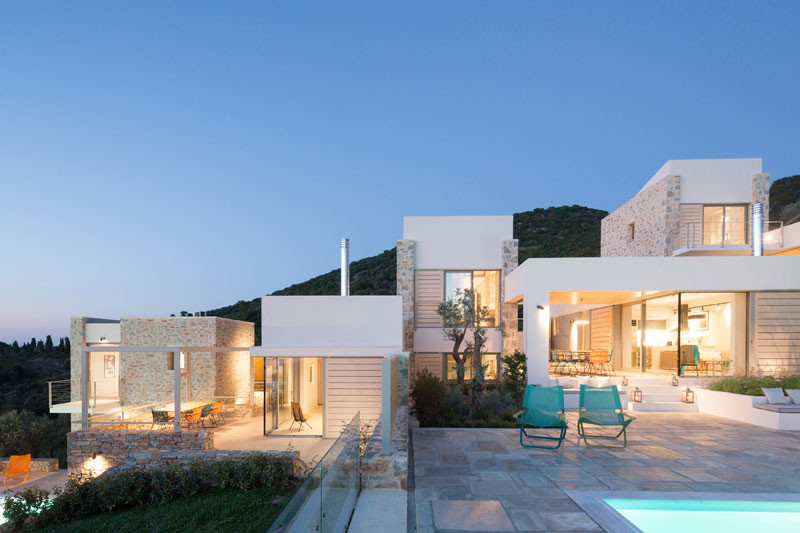 A Trio Of Secluded New Villas Enjoy Life On The Edge Of This Greek Island