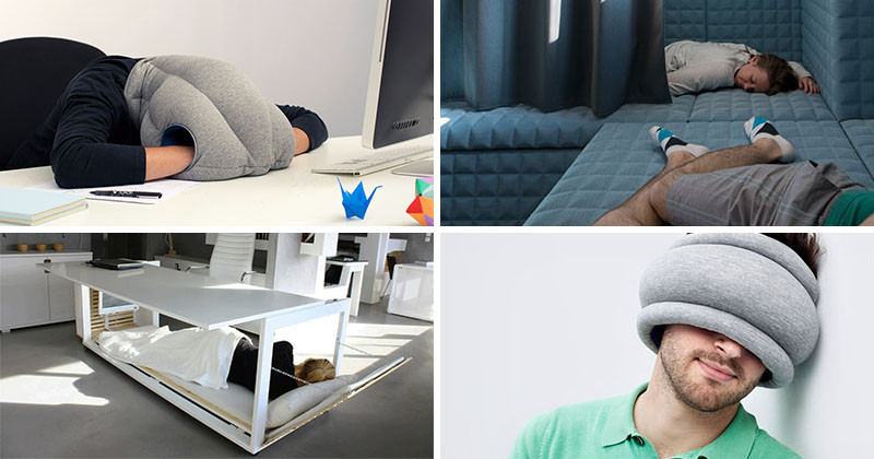 Napping on the job? Pillows to help workers snooze at desk draw