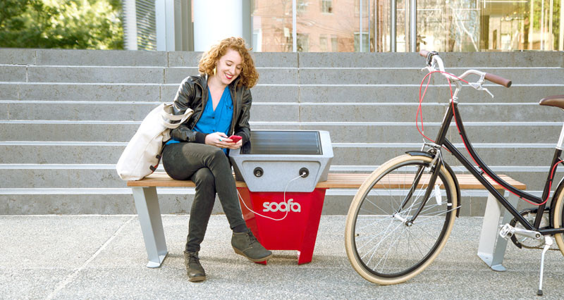 These Solar Powered Charging Benches Are Being Installed In New York