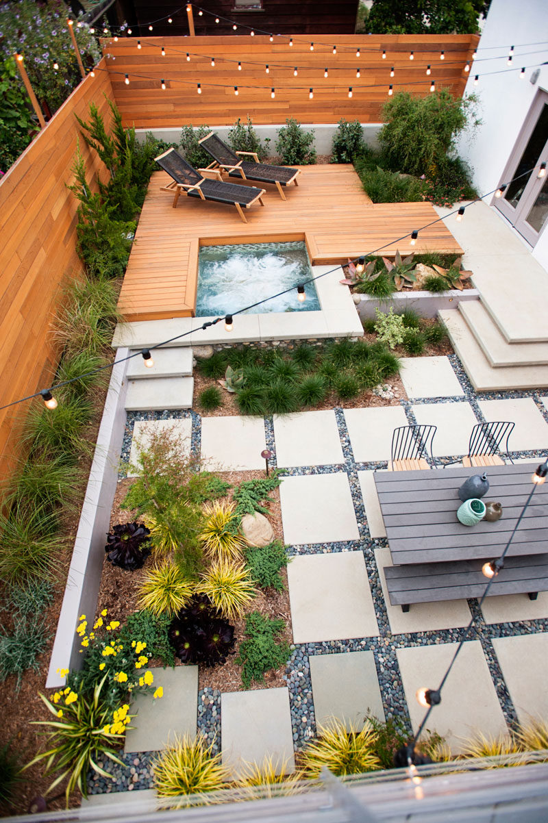 16 Inspirational Backyard Landscape Designs As Seen From Above