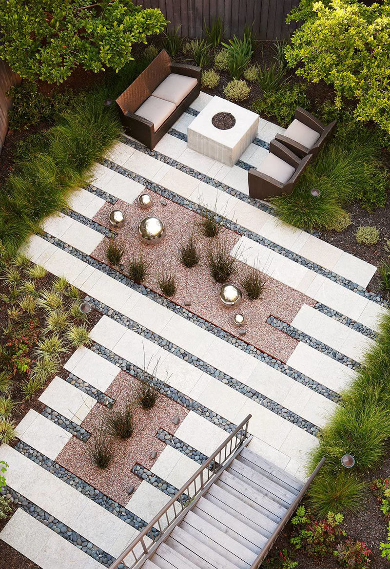 16 Inspirational Backyard Landscape Designs As Seen From Above