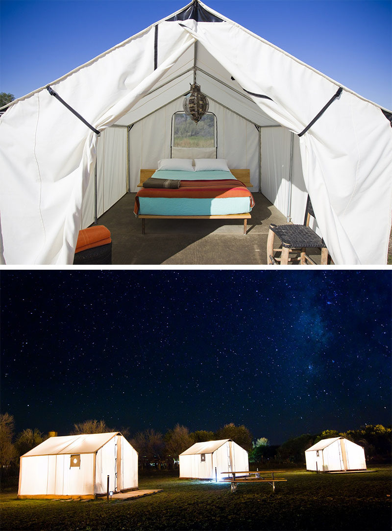 10 Glamping Destinations For People Who Want To Go Camping But Need The Luxuries Of A Hotel // El Cosmico - Marfa, Texas