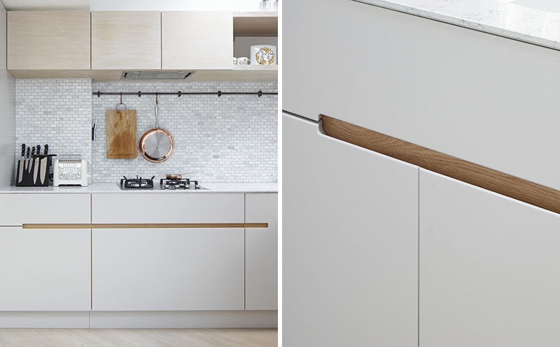 No Hardware For The Kitchen Cabinets In This London Home