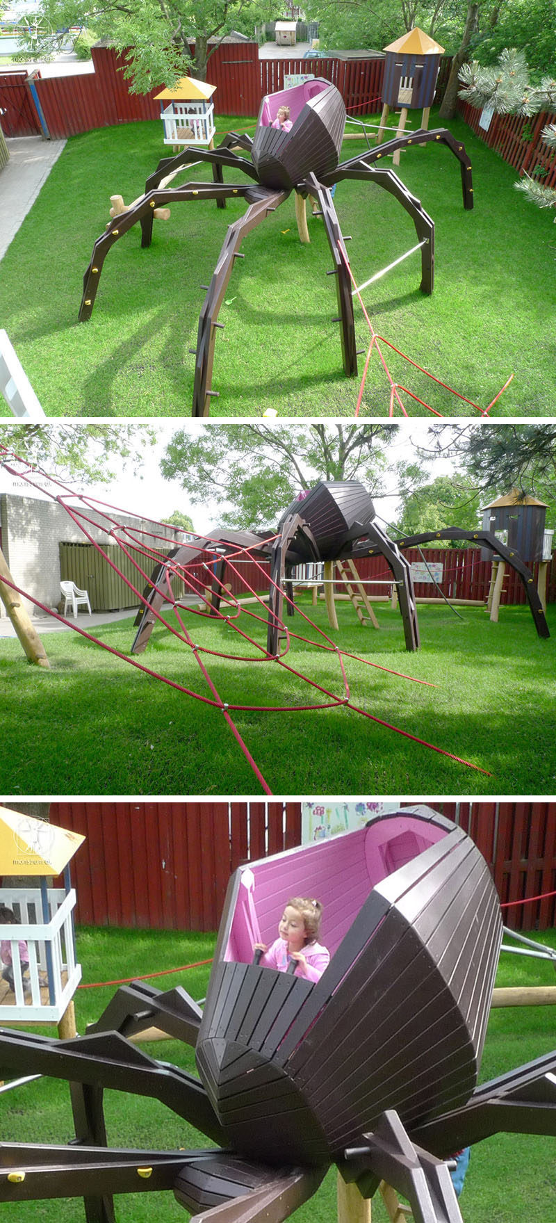 15 Amazing, Unique And Creative Playgrounds // A Huge Spider and Web