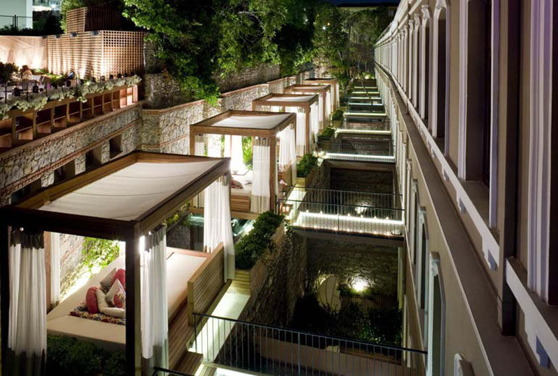 These Hotel Rooms In Istanbul Have A Small Bridge To A Private Cabana