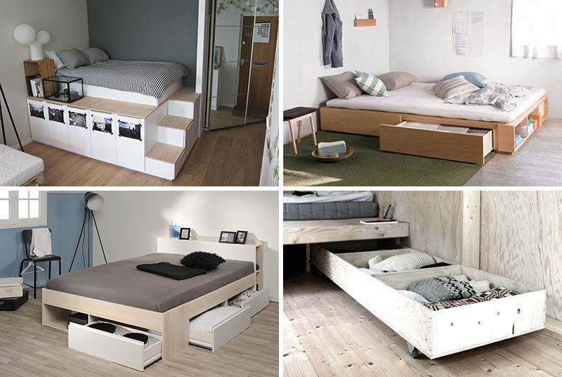9 Ideas For Under The Bed Storage, Bed With Under Storage