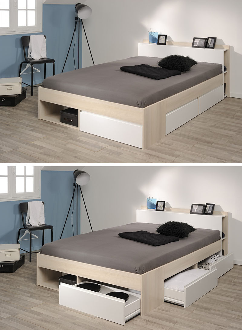 Image result for bed with compartments