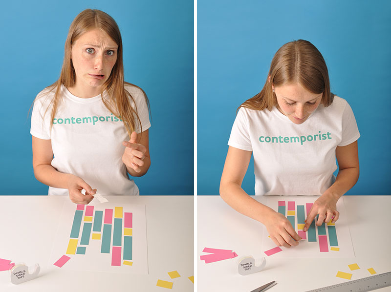 DIY ART PROJECT Make Your Own Modern Paint Chip Art CONTEMPORIST