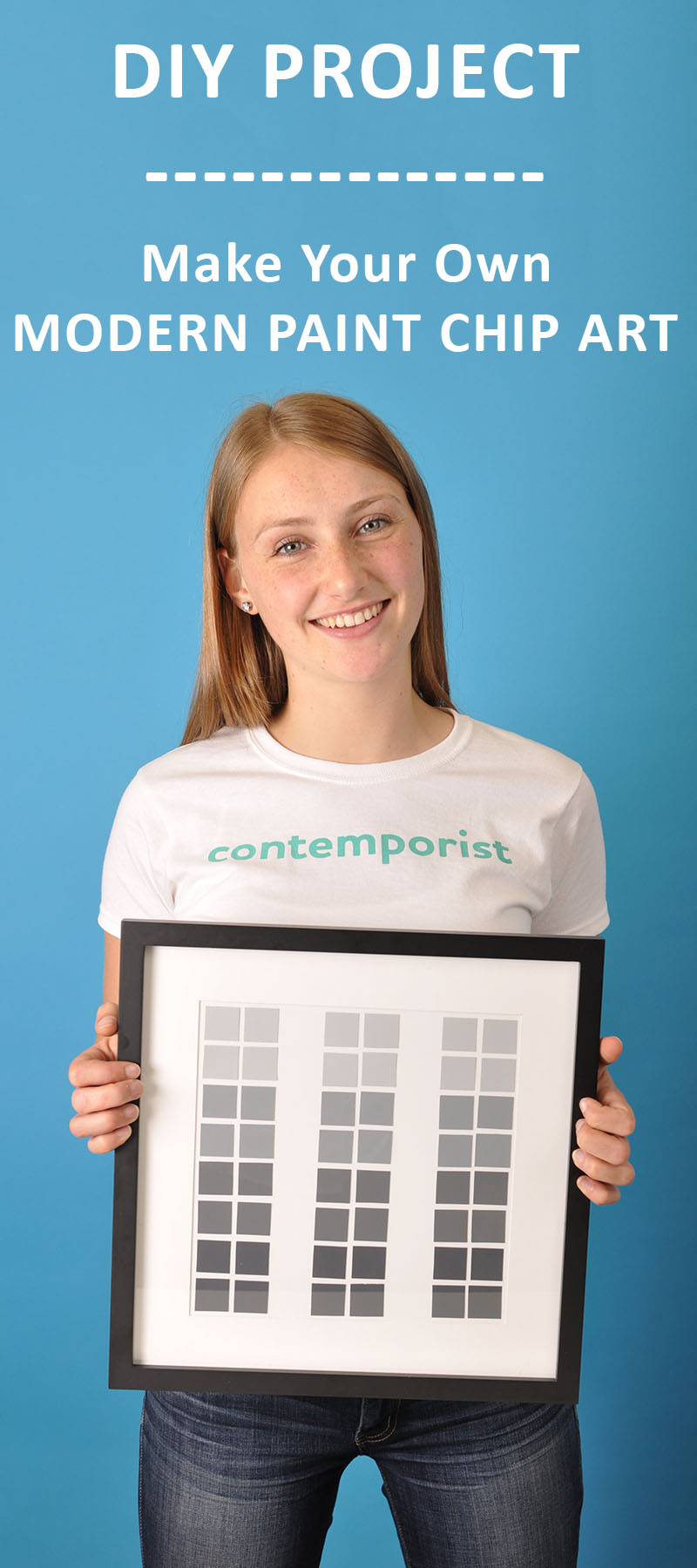 DIY ART PROJECT Make Your Own Modern Paint Chip Art CONTEMPORIST