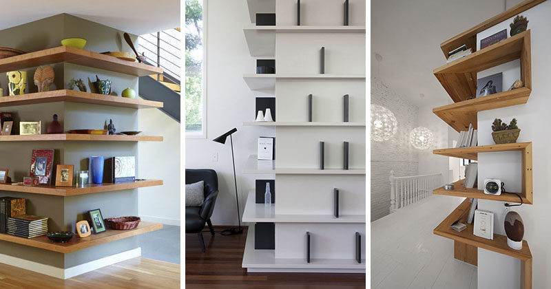 Shelving Design Idea - Shelves That Wrap Around Corners