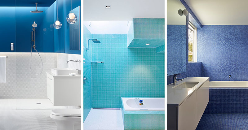 Blue and white bathrooms Blue and white bathrooms