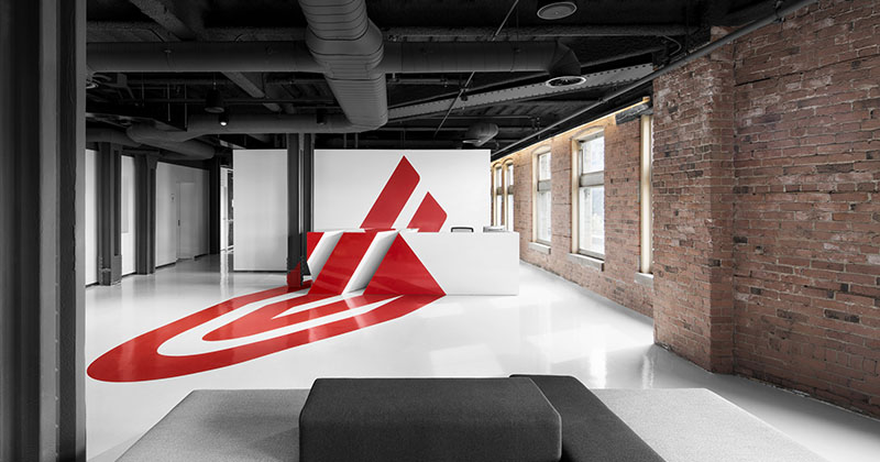 The Front Desk At This Office Has A Logo On It That Can Only Be Seen If