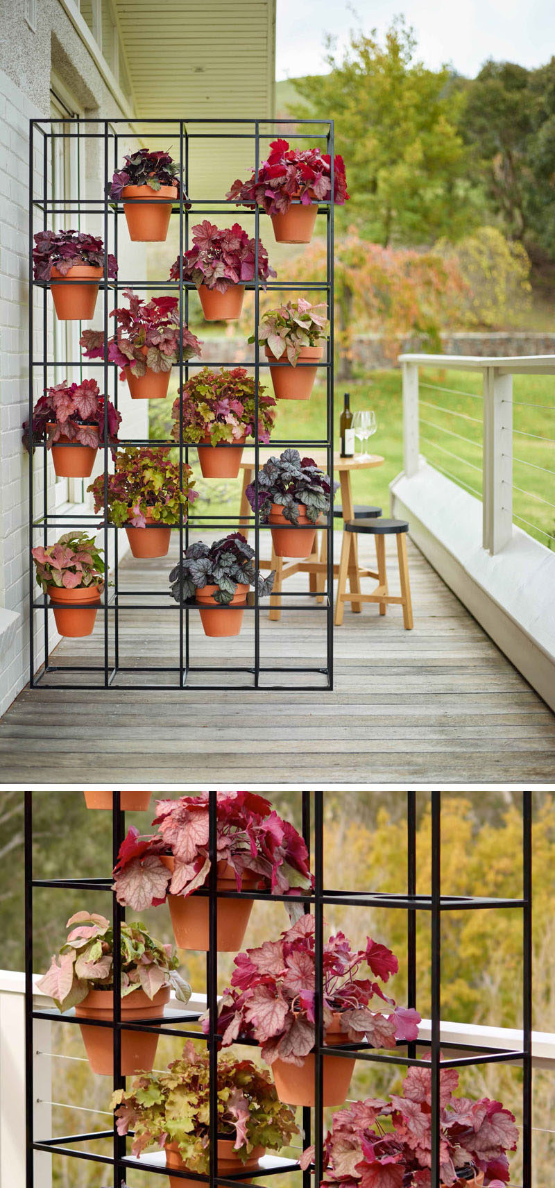 An Easy Way To Create A Vertical Grid Garden In Your Home | CONTEMPORIST