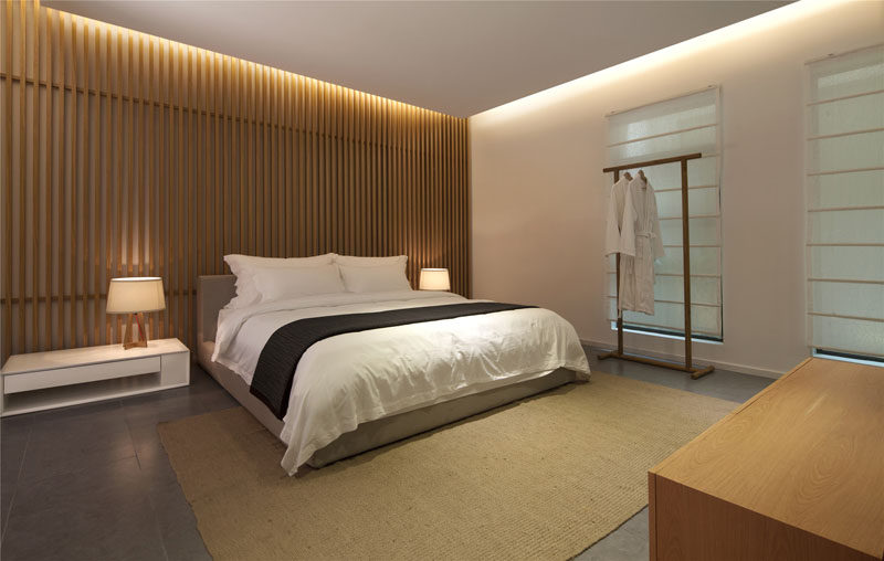 Bedroom Wall Design Idea - Create A Wood Slat Accent Wall | CONTEMPORIST