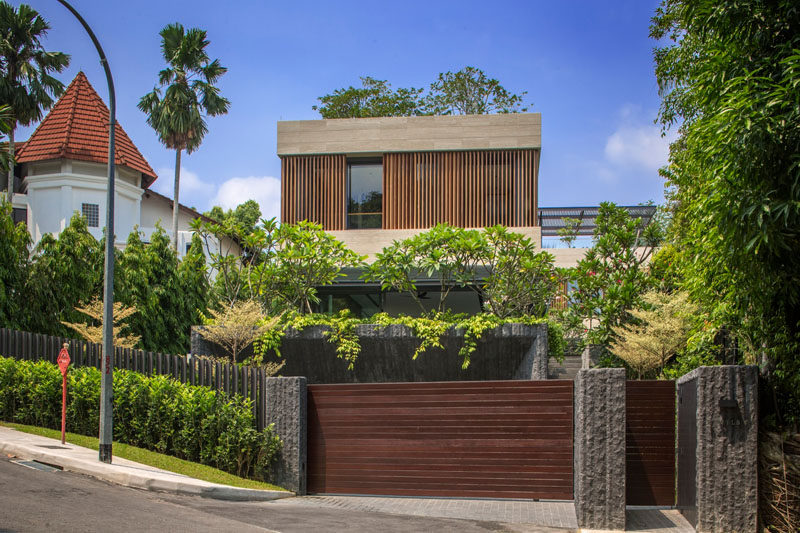 Singapore based Wallflower Architecture + Design were asked by their client to design a luxurious, tropical, contemporary family home. 