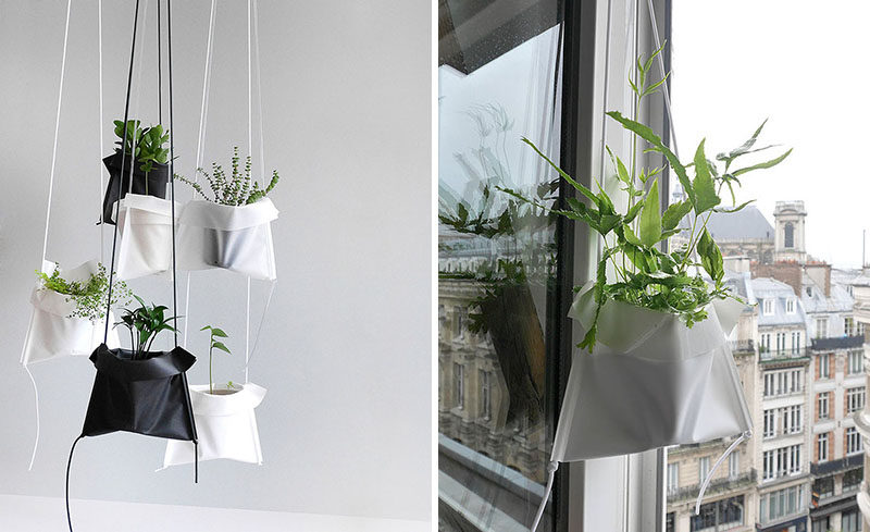 Indoor Garden Ideas - Hang Your Plants From The Ceiling & Walls // These Pot Cradles are designed to allow you to hang your plants anywhere. They're lightweight, adjustable, and can be hung on pretty much anything.