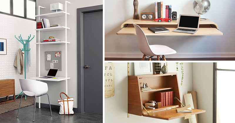 16 Wall Mounted Desk Ideas That Are Great For Small Spaces