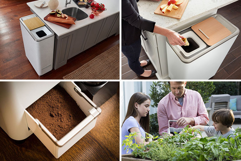 High-Tech Trash: This Kitchen Bin Turns Food Scraps Into Feed - CNET