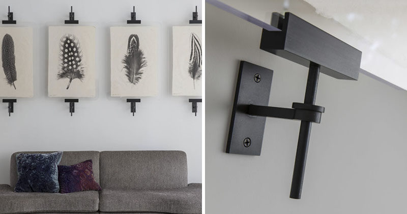 Wall Art Display Ideas These Contemporary Industrial Metal Clamps Are An Alternative Way To Display A Collection