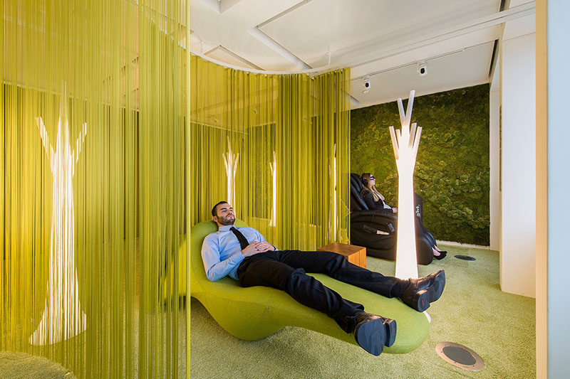 Office Design Inspiration - This Modern Office Has A Lounge Area For Quiet Relaxation