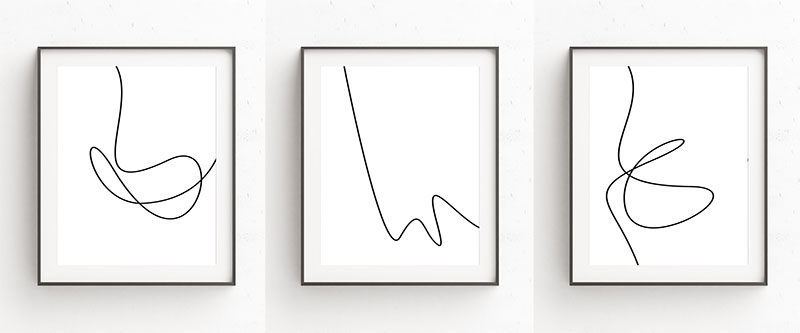 Minimalist Line Art Prints Are A Simple Way To Decorate Your Walls