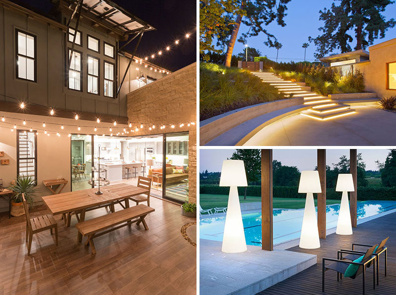 modern outdoor spotlights