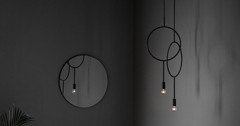 Designer Hannakaisa Pekkala has created Circle, a simple modern dark grey pendant light inspired by graphic lines.