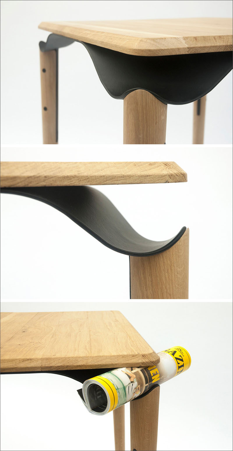 This Bistro Table Was Designed With Dedicated Spaces To 