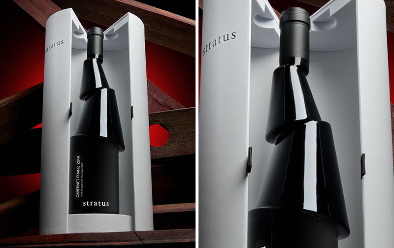 Karim Rashid together with David Feldberg of Stratus Vineyards have designed Decant, a sculptural black wine bottle that was inspired by the geological complexity of the soils from which the wine is grown.