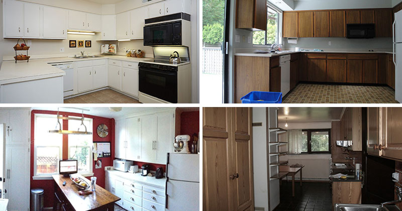 These before and afters of 13 modern kitchen renovations and redesigns show what a difference makes with a few changes.