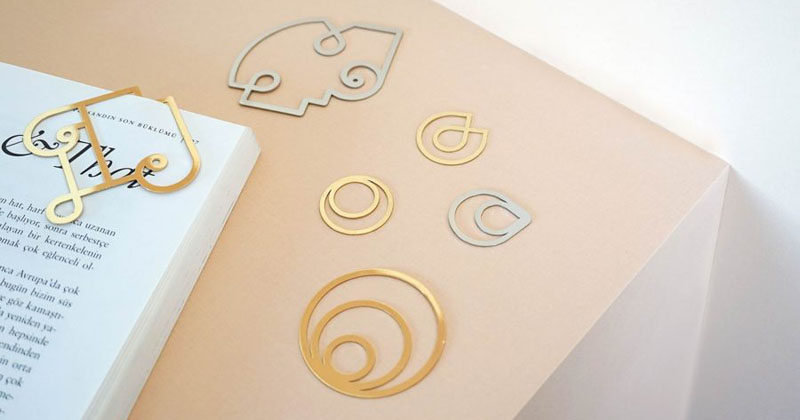 Designer Efil Türk of Llun, has created a collection of minimalist paper clips that were inspired by traditional Turkish motifs.